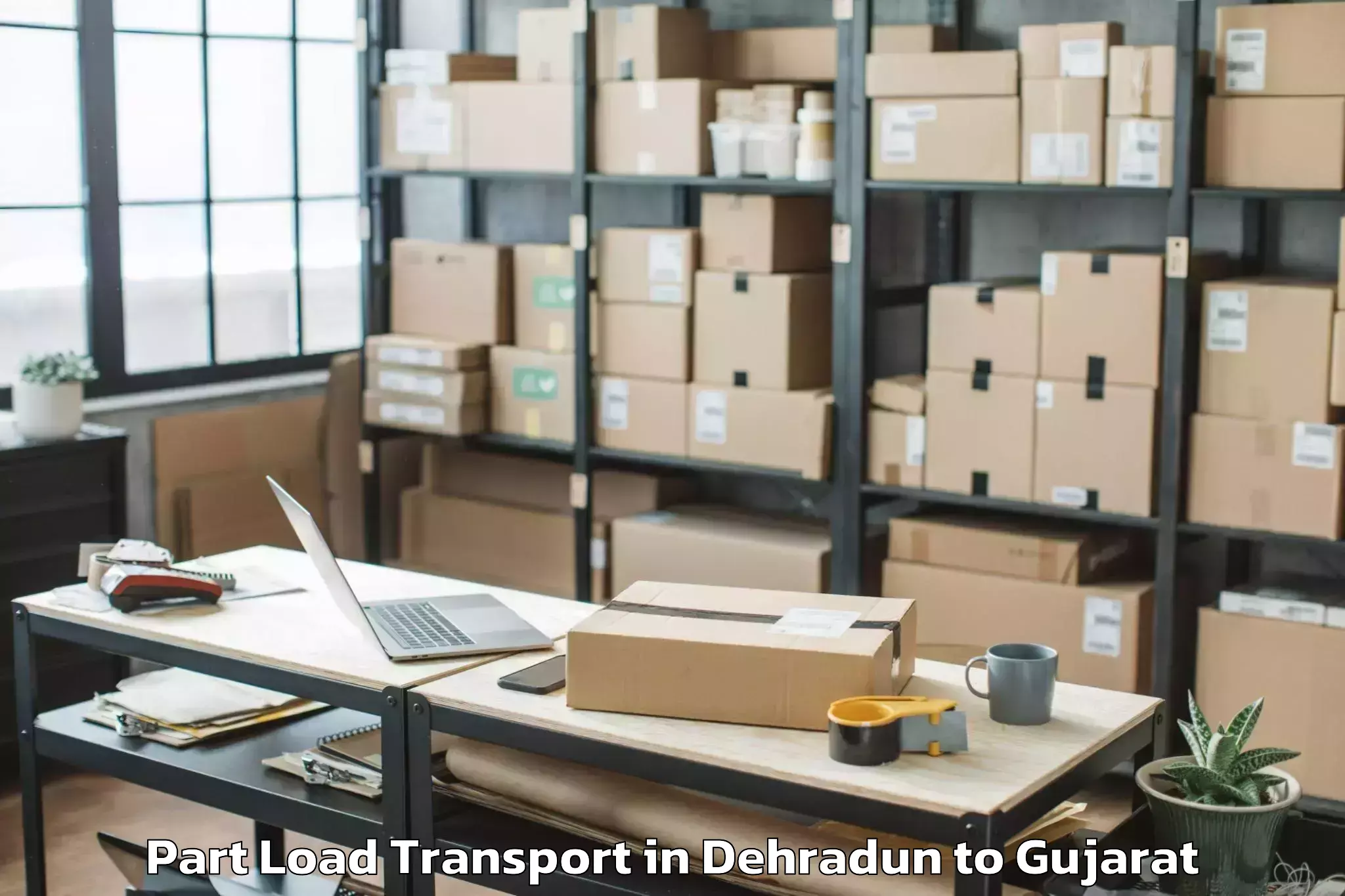 Comprehensive Dehradun to Mangrol Part Load Transport